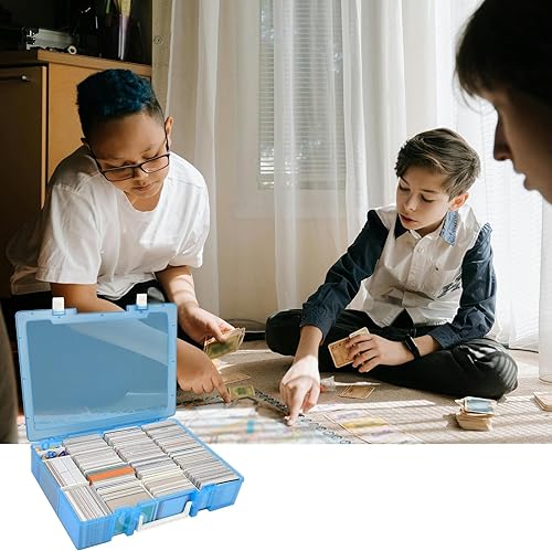 Miniatura 7 de Caja de almacenamiento de tarjetas coleccionables, más de 2300 cartas, organizador compatible con PM TCGpara Yugiohpara CAHpara Fase 10para Topps