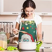 Vista 6 de Delantal para el Día de la Madre, delantal de chef ajustable para mujer, la mejor mamá de todos los tiempos, cocina y horneado