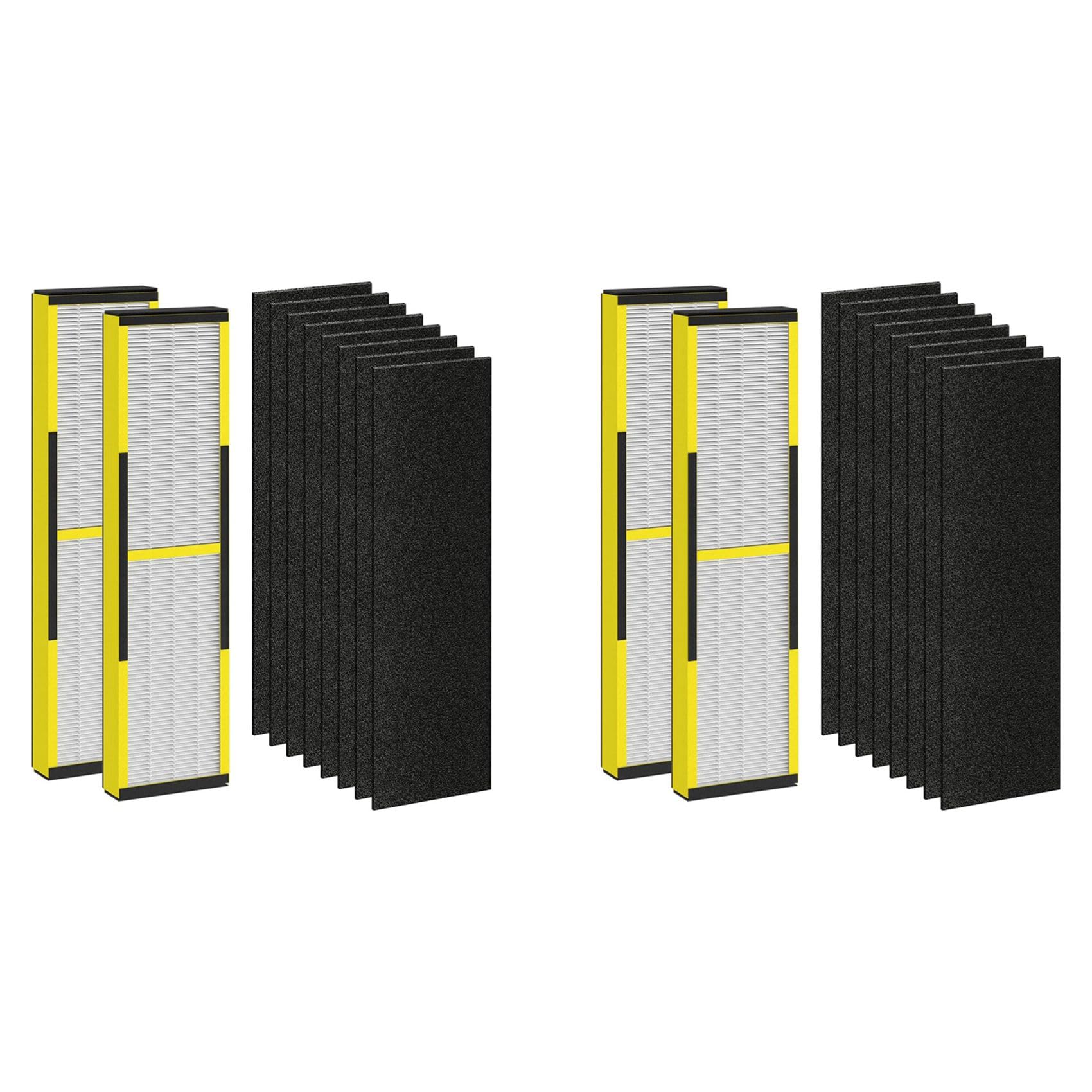 Vjsujehgy FLT4825 Replacement Filter for Germ Guardian Air Purifier, for AC4825 AC4850, 4 True HEPA + 16 Carbon Filters