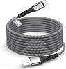 USB A to Lightning Cable Compatible iPhone Charging Cable 1pc Apple MFi Certified Lightning Cable 3m Data Transfer High Durability Breakage Prevention iPhone Charger Code USB Lightning Cable