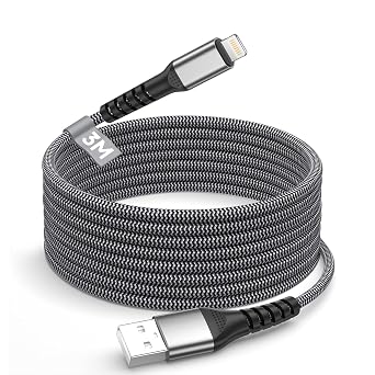 iPhone Charger Cable 10FT, [Apple MFi Certified] USB to Lightning Cable Fast Charging Braided iPhone Charging Cord cable Lead,Lightning Charger cable for iphone 14 13 12 11 Pro Max X 8 6 Plus and More