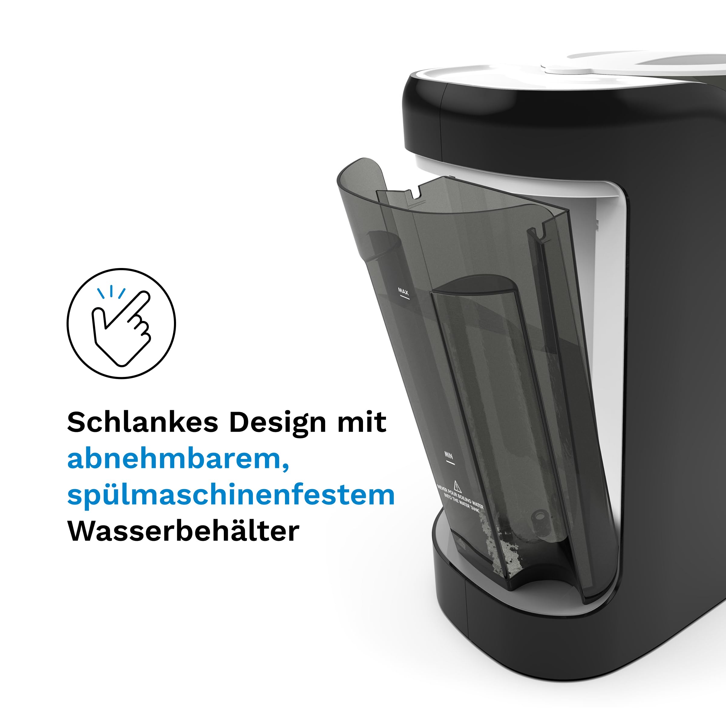Baby Brezza Formula Pro Advanced Automatischer Flaschenzubereiter | Mischt Milchpulver & Wasser perfekt per Knopfdruck – 3 Temperaturen – Für alle Flaschen & Pulver – BPA-frei – Weiß/Schwarz