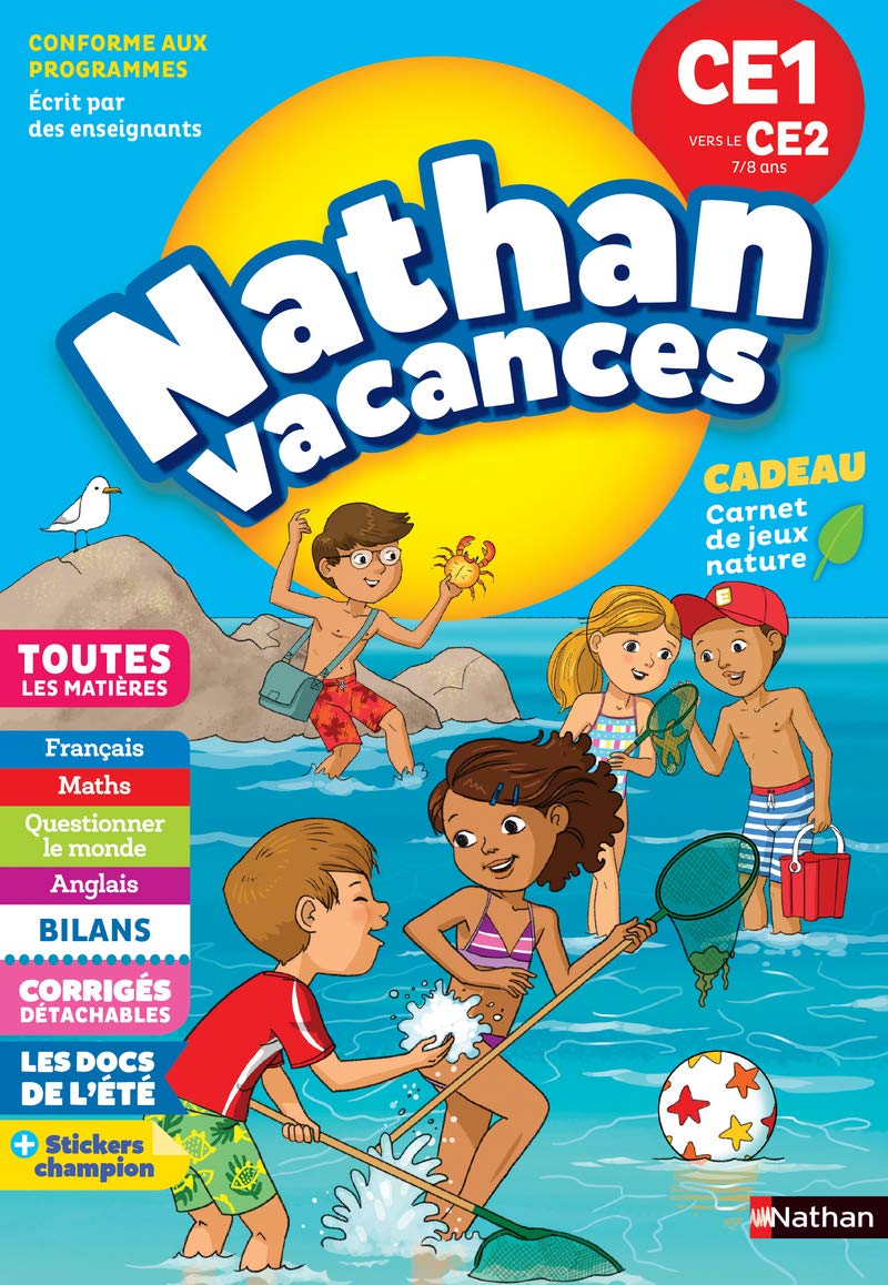 Nathan Vacances Primaire CE1 vers le CE2 7/8 ans