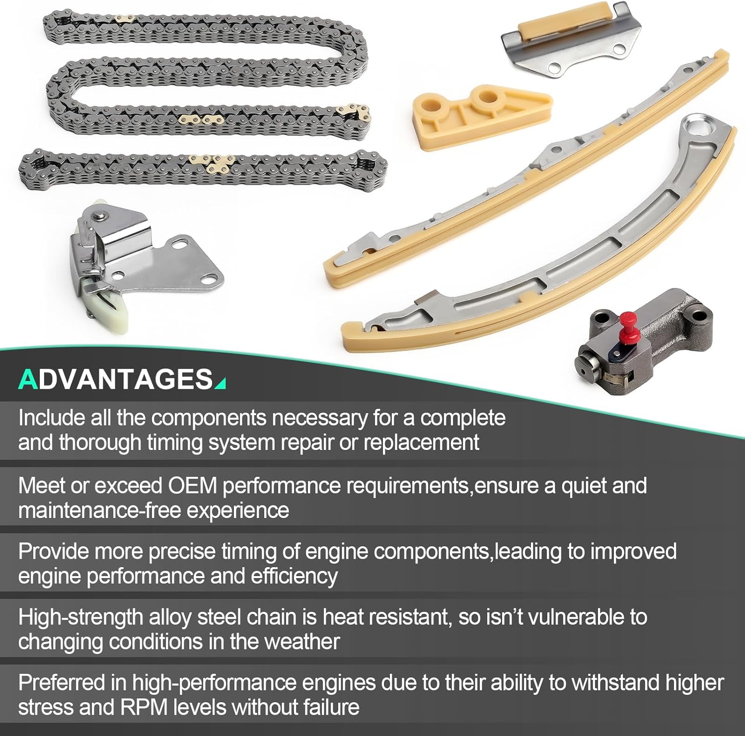 Timing Chain Kit For 2003-2007 For Honda Accord,2002-2009 For Honda CR-V,2003-2011 For Honda Element 2.4L DOHC V-TEC K24A2 K24A4