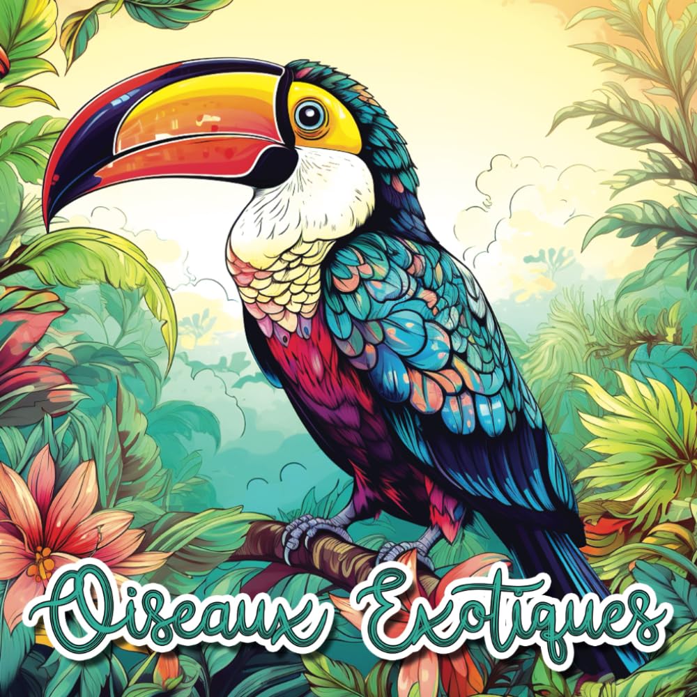 Oiseaux Exotiques Fantastiques: Livre de Coloriage Adulte Oiseaux | Coloriage Anti-stress Et Anxiété Avec de Formidables Oiseaux Tropicaux Style Mandala| Meilleure Idée De Cadeau Pour Adulte