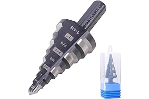 1/4 to 1-1/8 Inch Carbide Step Drill Bit for Precision Cutting