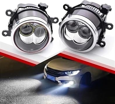 3 Inch Double Hyperboloid Bi LED Fog Lights Projector Lenses Compatible For Ford FOCUS MK2 MK3/Ecosport/Fiesta/Ranger/Transit Driving Light3000K Yellow