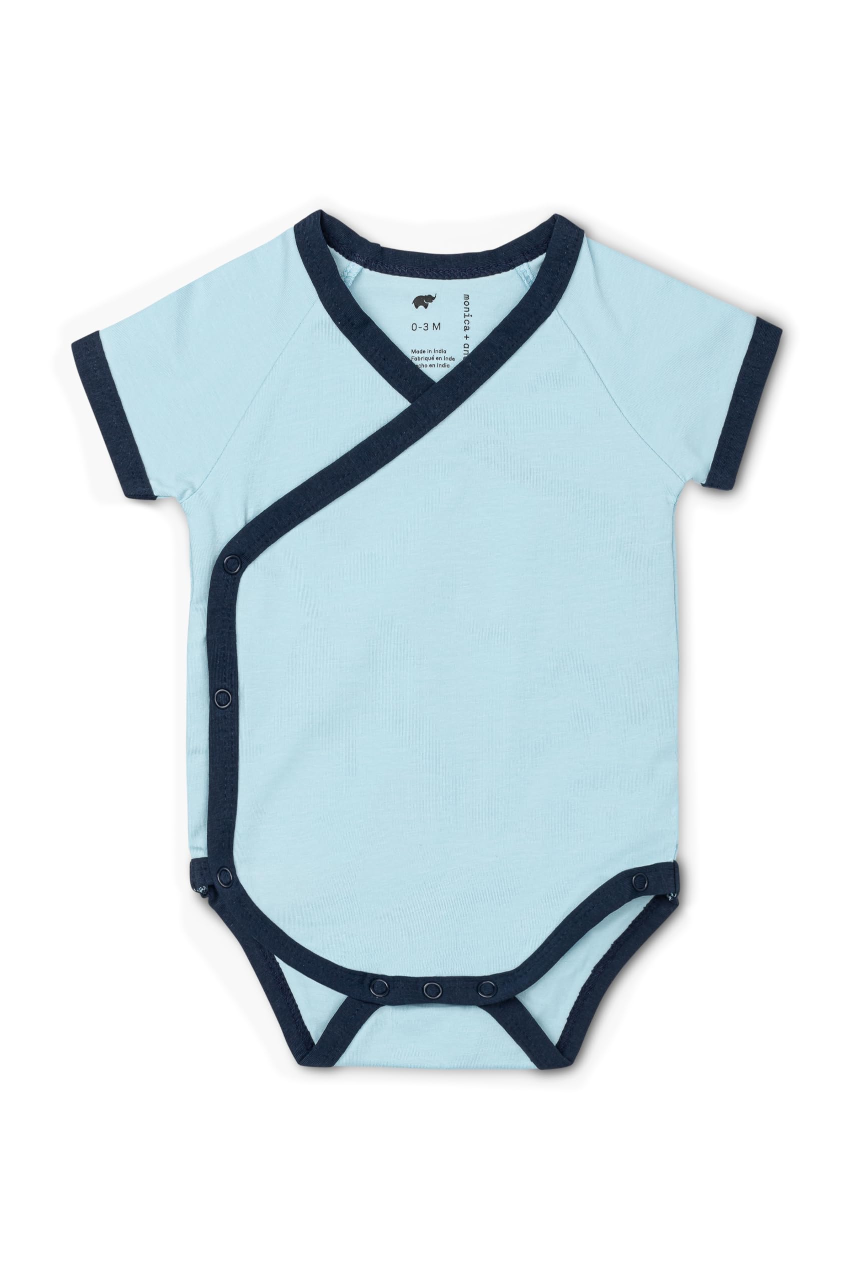 Monica Andy Unisex-Baby Baby Organic Long Sleeve Lucky Bodysuit