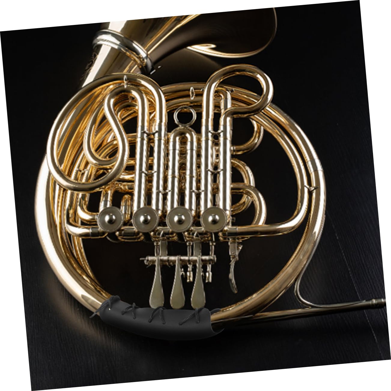 Generic French Horn Hand Guard 2pcs Protection Pads Replacement Horn Pad for Musical Instrument Hand Protection