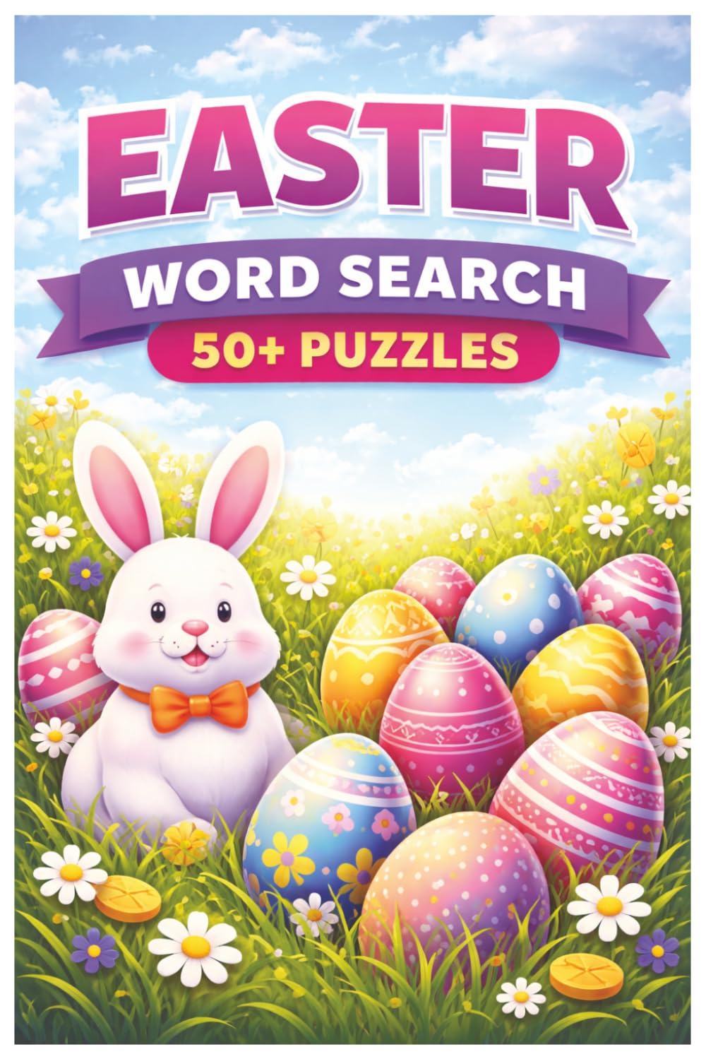 Easter Word Search Puzzle Book: 50+ Fun Easter-Themed Word Search Puzzles for Kids, Teens & Adults