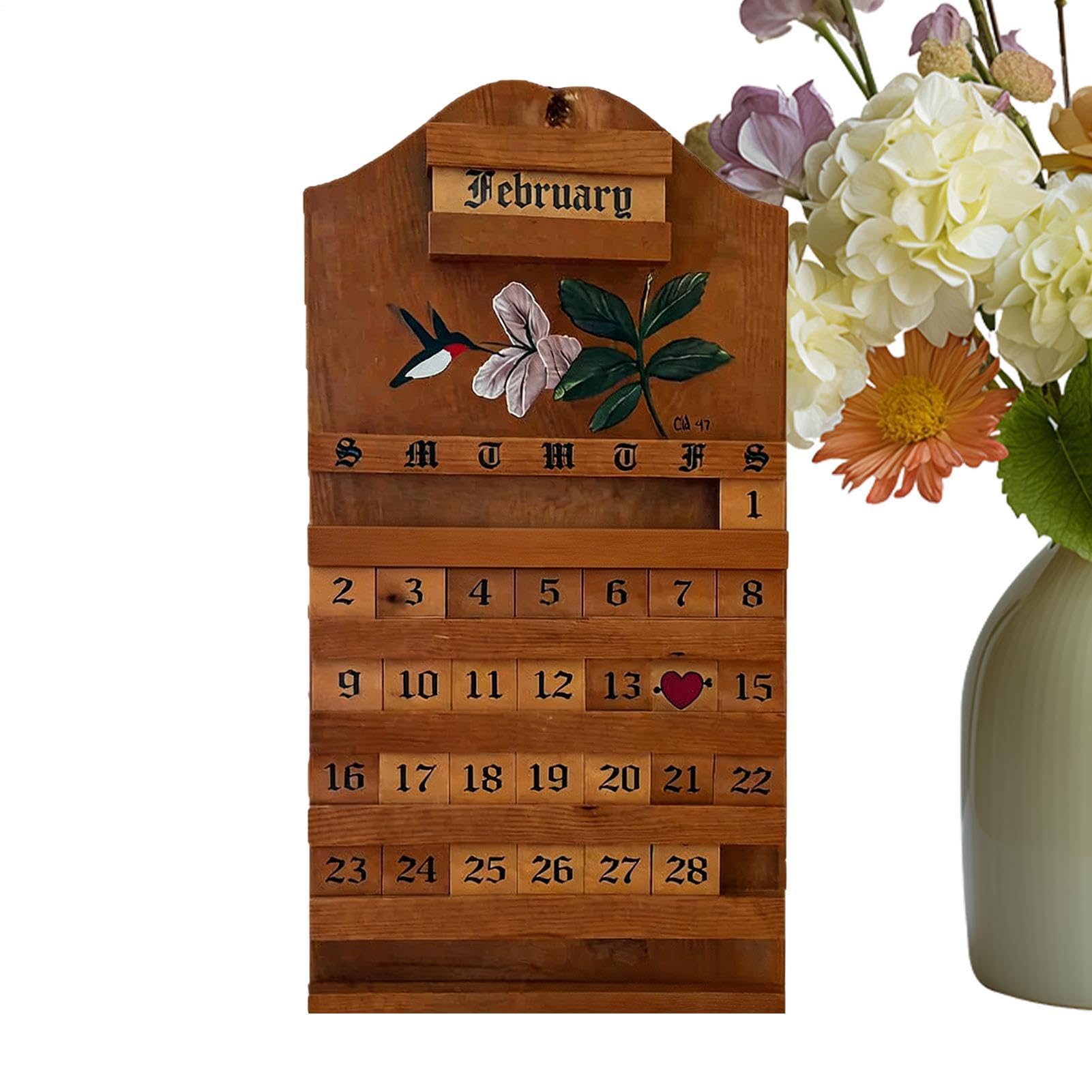 Calendario de madera reutilizable ideal para regalo de inauguración 8