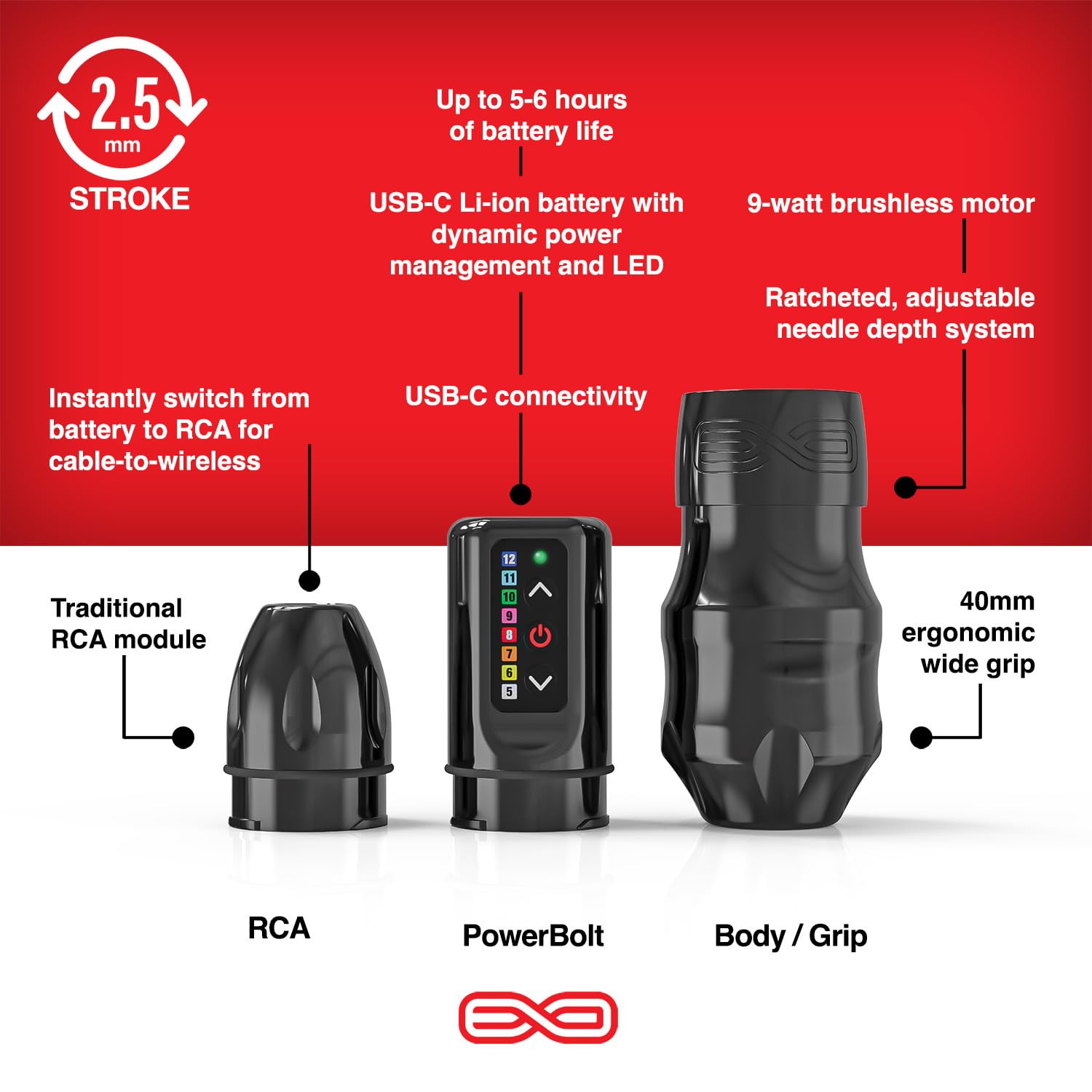 Amazon.com: FK Irons - EXO Modular Rotary Tattoo Machine Pen