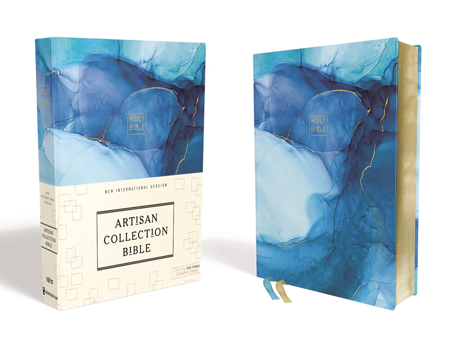 NIV Artisan Collection Bible, Cloth over Board (Blue) with Note-Taking Space