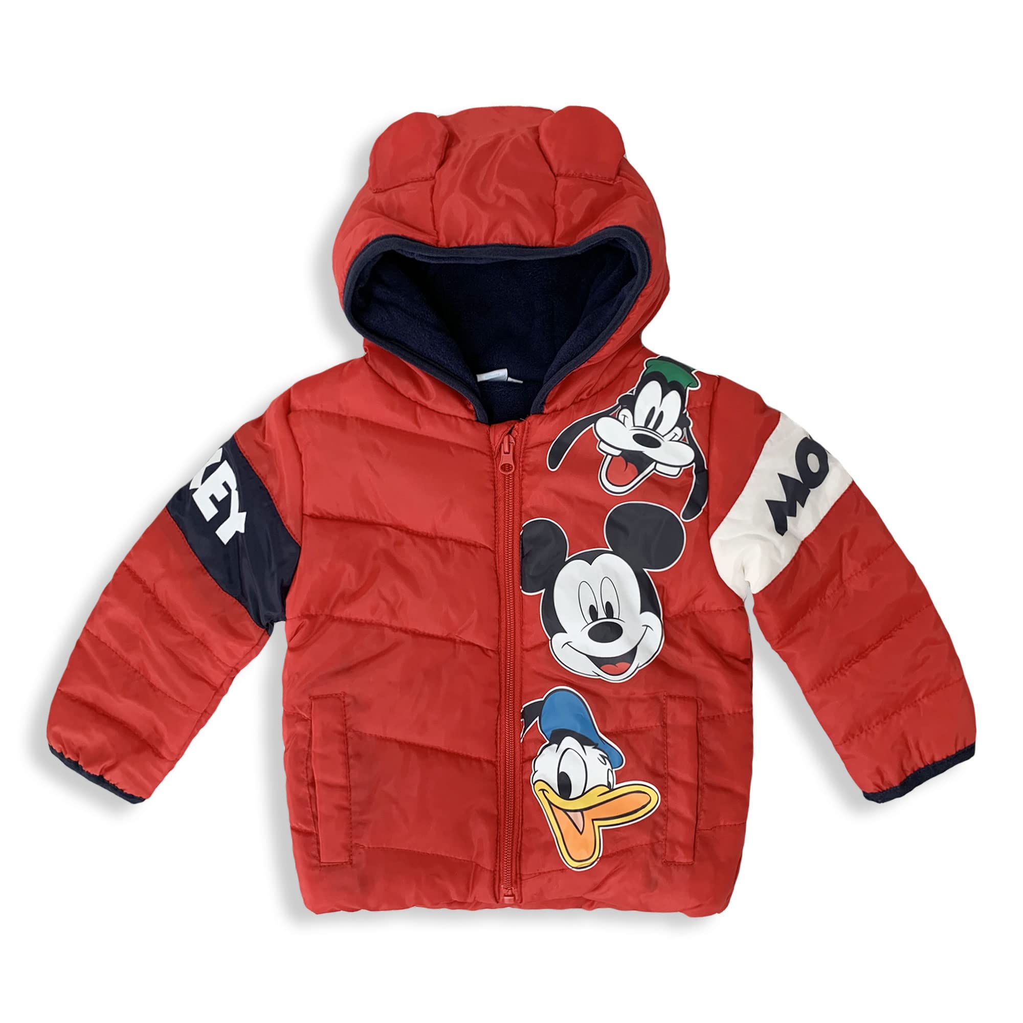 Giubbotto Neonato Invernale Disney Mickey Mouse Bimbo con Cappuccio 5891
