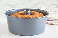 Vista 6 de Fox Run Molde antiadherente para pastel de ángel con parte inferior extraíble, 10 x 10 x 4.5 pulgadas, metálico