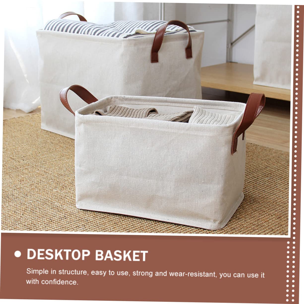 Cabilock 3pezzi Cesta Organizzatrice Per Giocattoli e Abbigliamento Scatola Da Riporre e Capacità Per Casa e Armadio Facile Da Pulire e Riutilizzabile Design Elegante e Resistente