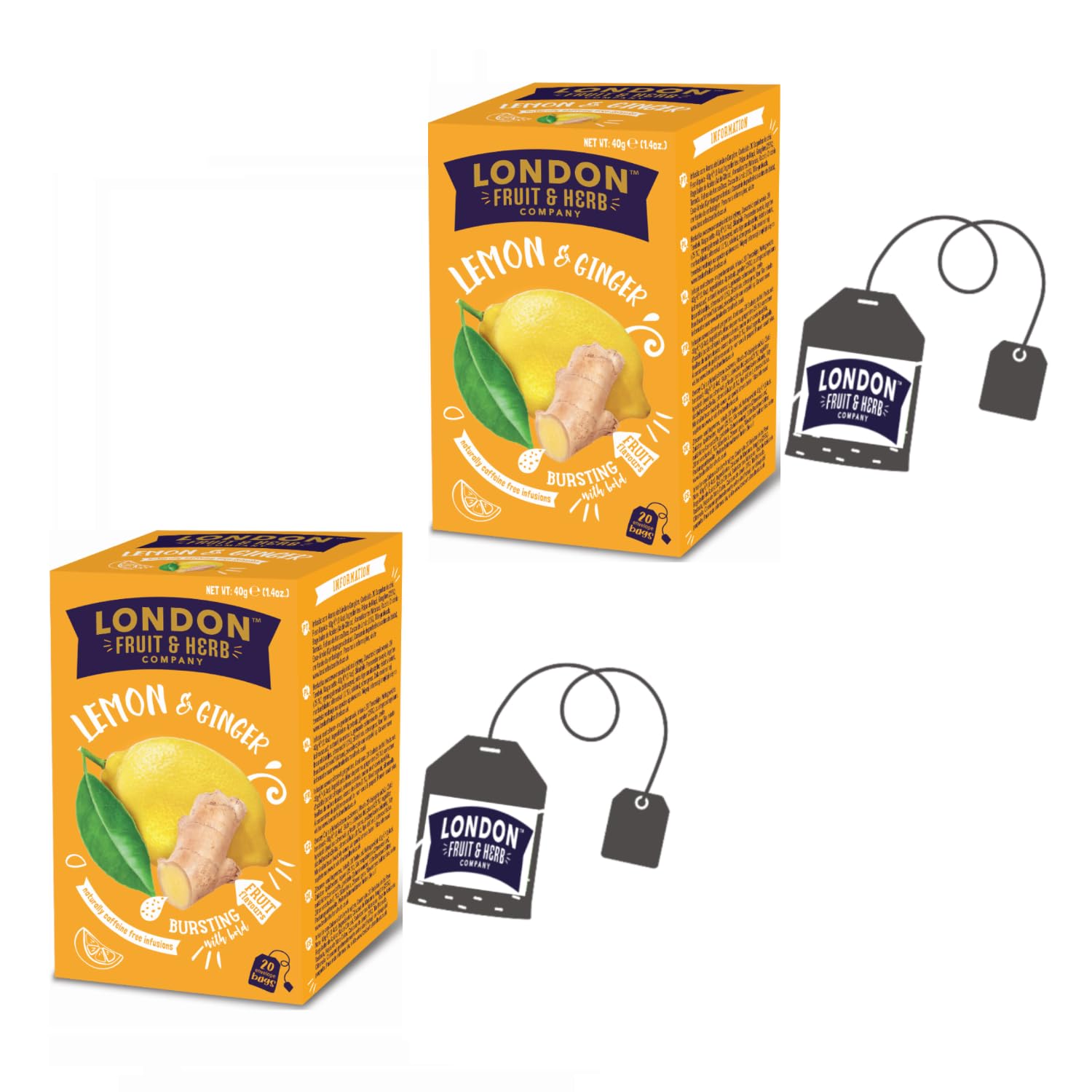London Fruit® | Infusión de Limón y Jengibre | Infusión de limón