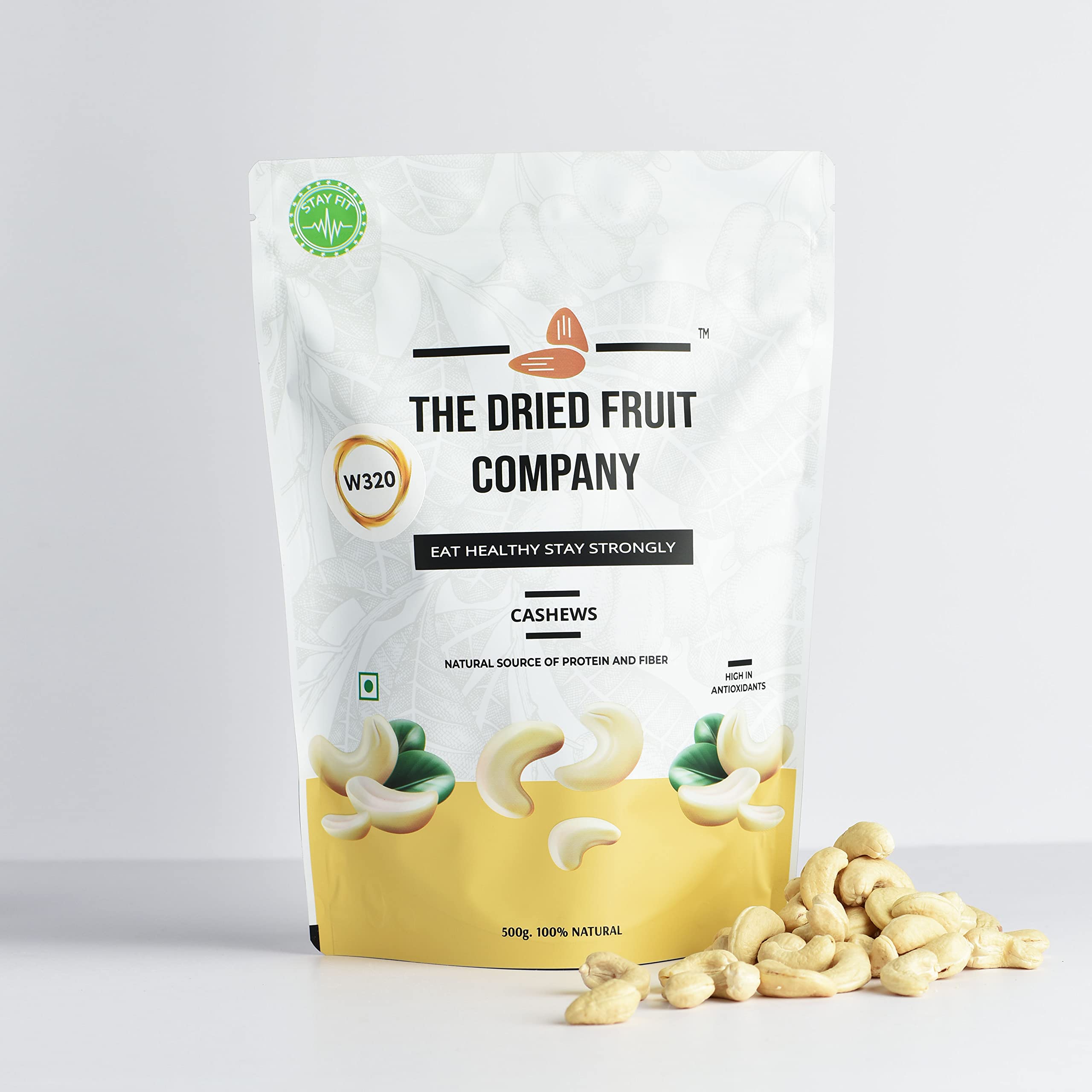 THE DRIED FRUIT COMPANY EAT HEALTHY STAY STRONGLY Cashews Natural Cashew Kaju Kaaju Cashew Nut Unsalted Cashew Whole Cashews In Fresh Dry Fruits Nutritious Delicious 500G Pack Of 1 (B09B4Z3LMV) Amazon Price History, Amazon Price Tracker