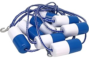 FibroPool Pre-Assembled Divider Buoy with Hooks and Lifelines for Pool Safety