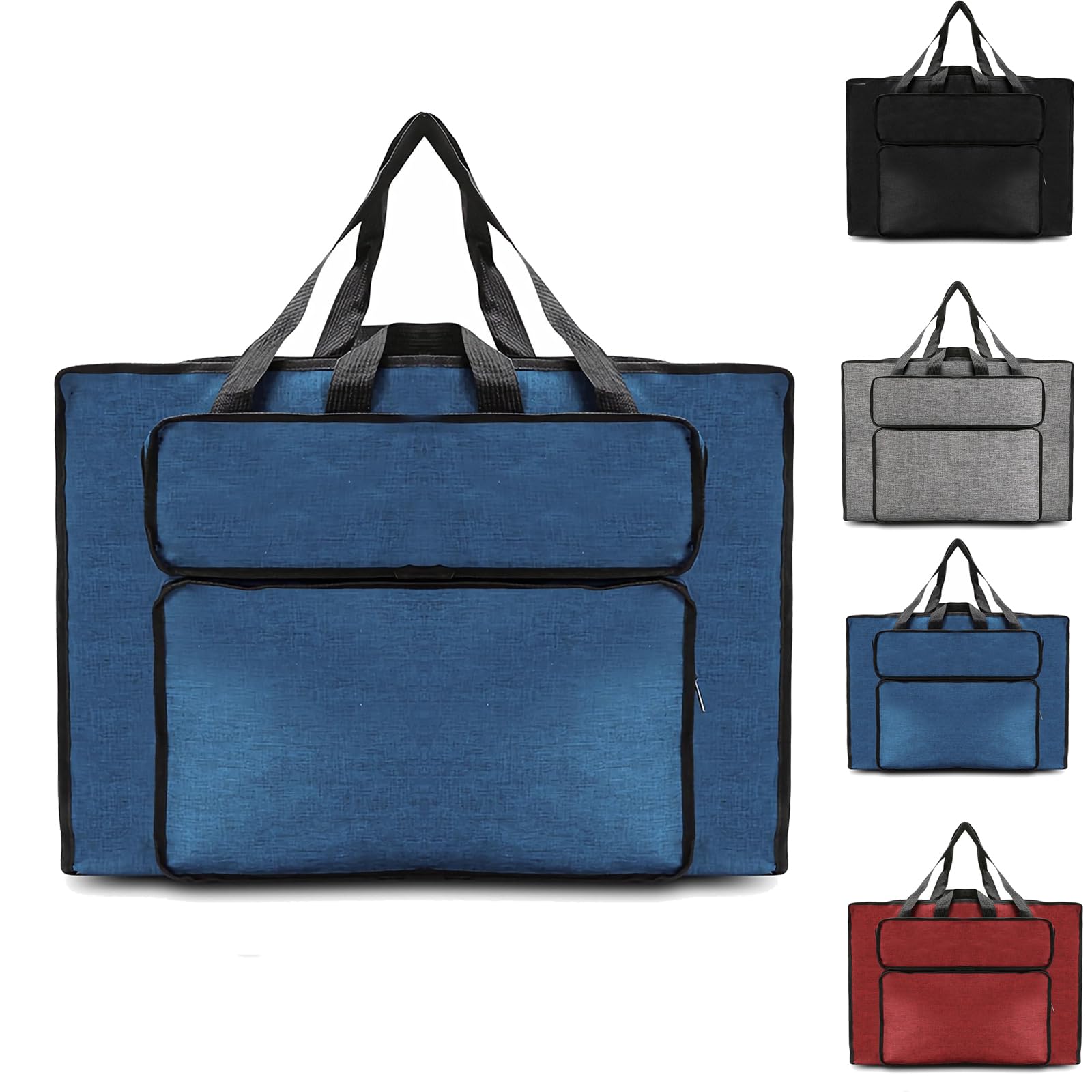 Borsa Porta Disegni Formato A2 Impermeabile - Per Artisti, Con Maniglia, Tasche Multiple, Ideale Per Tavolozze, Pennelli E Portfolio - 7