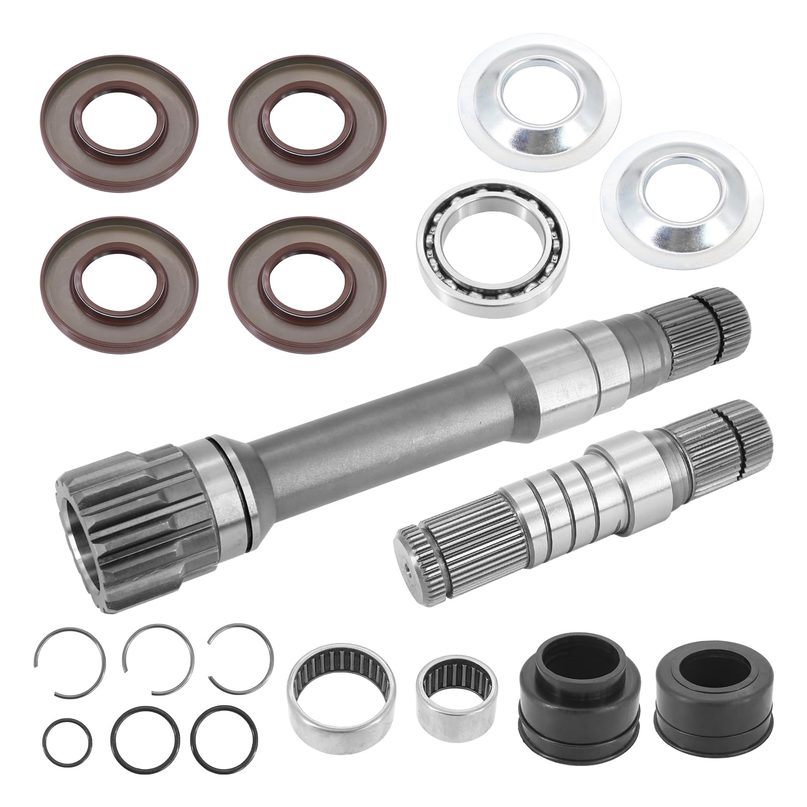 Front Right Differential Axle Intermediate Shaft Inner Shaft Kit Compatible with Dodge Ram 1500 2012-2021 Replace 68257421AF 68257422AF 722N695BKA