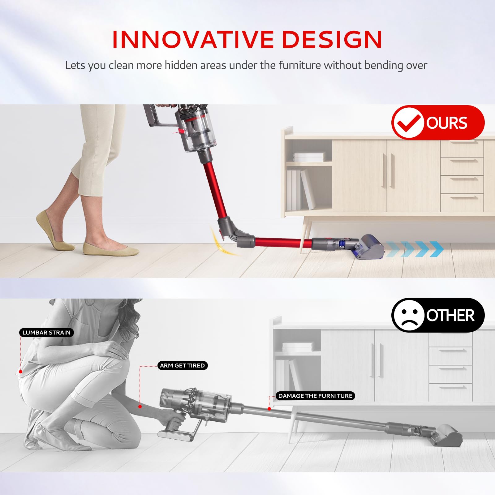 Amazon.co.jp: 折りたたみ延長ロングパイプ交換用ダイソン SV10 SV11