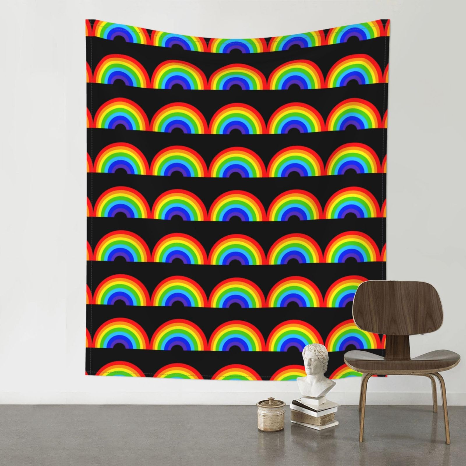 YYHWHJDE rainbow Prints 60x51in Wall Tapestry – High-Grade Polyester Throw for Dorm, Beach & Home Decor