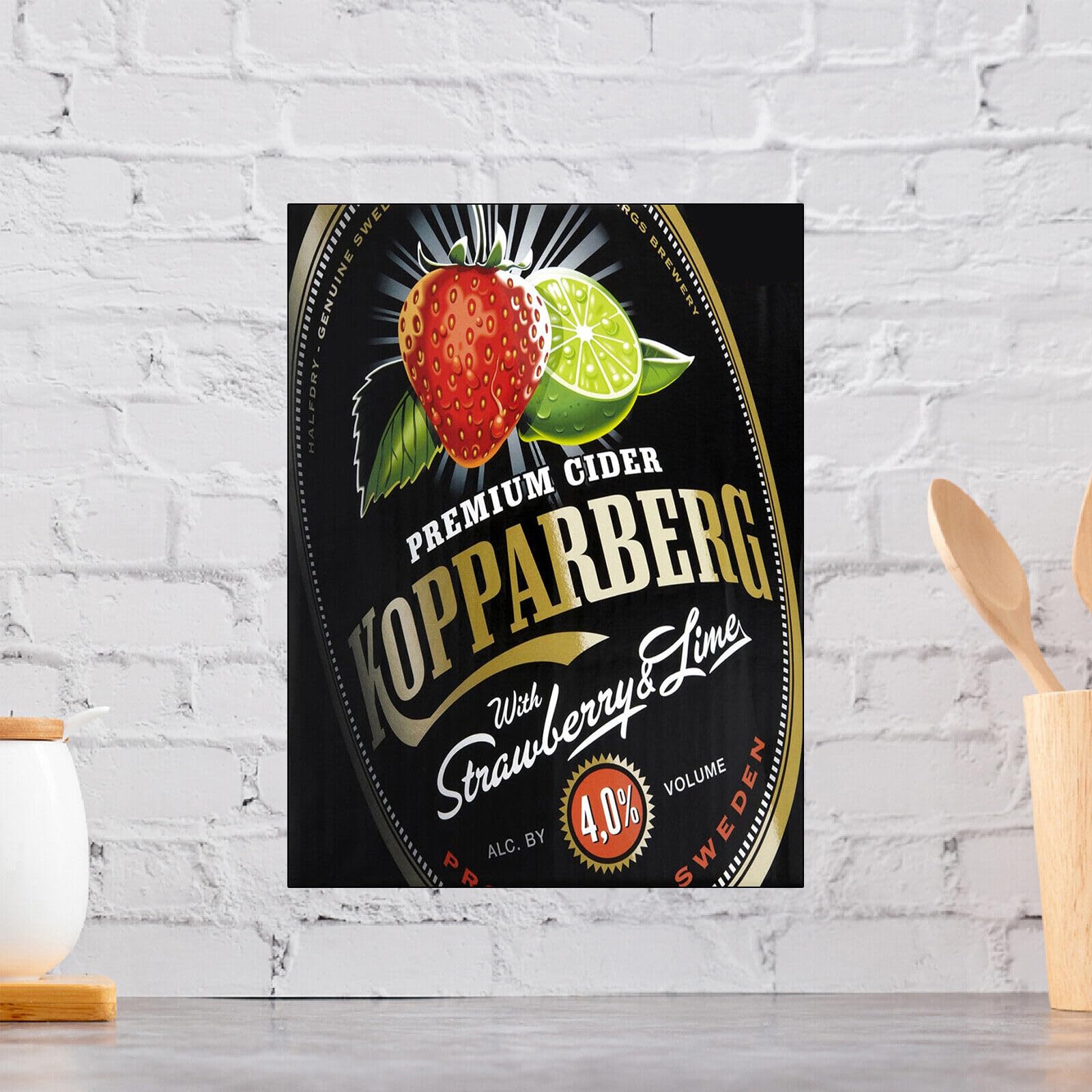 Yaasimoule Metal Kopparberg Retro Aluminium Sign, Novelty Gift Bar Pub Club