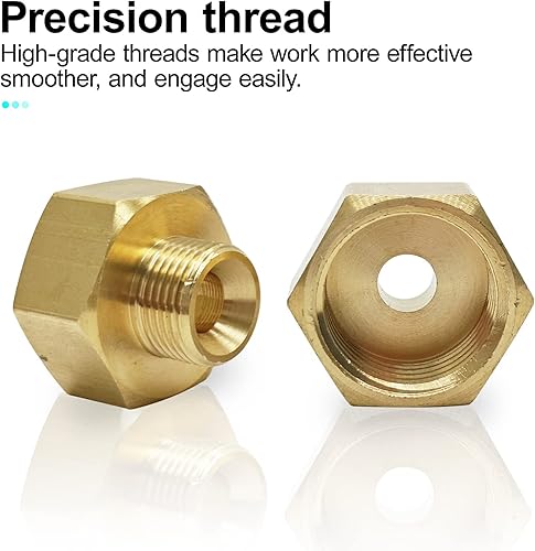 Miniatura 4 de 2 adaptadores de latón, rosca hembra G12 pulgadas a adaptador de conversión de rosca macho UNC de 916 pulgadas, accesorios de compresión para