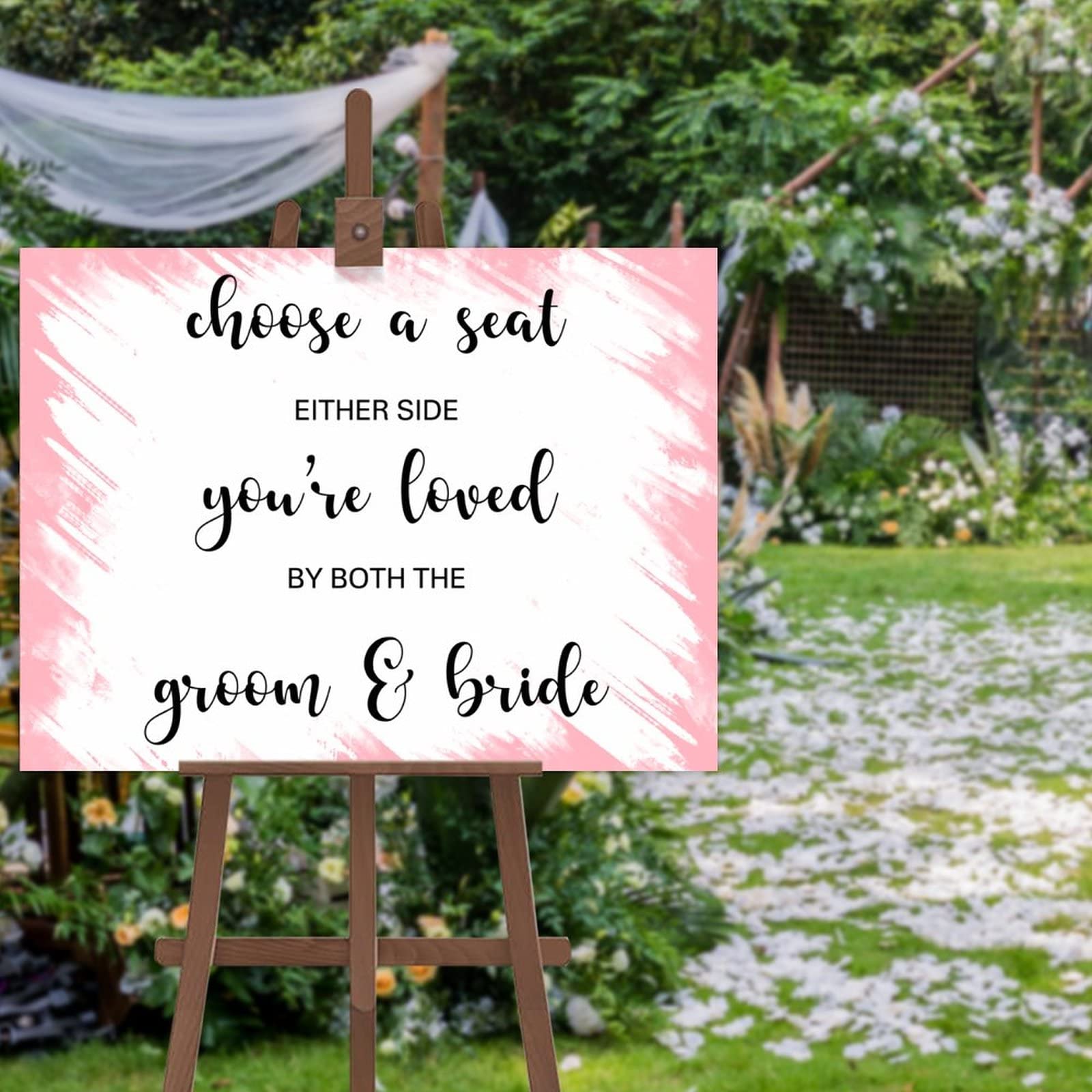 Panneau bienvenue mariage personnalisé idée cadeau de mariage illustration
