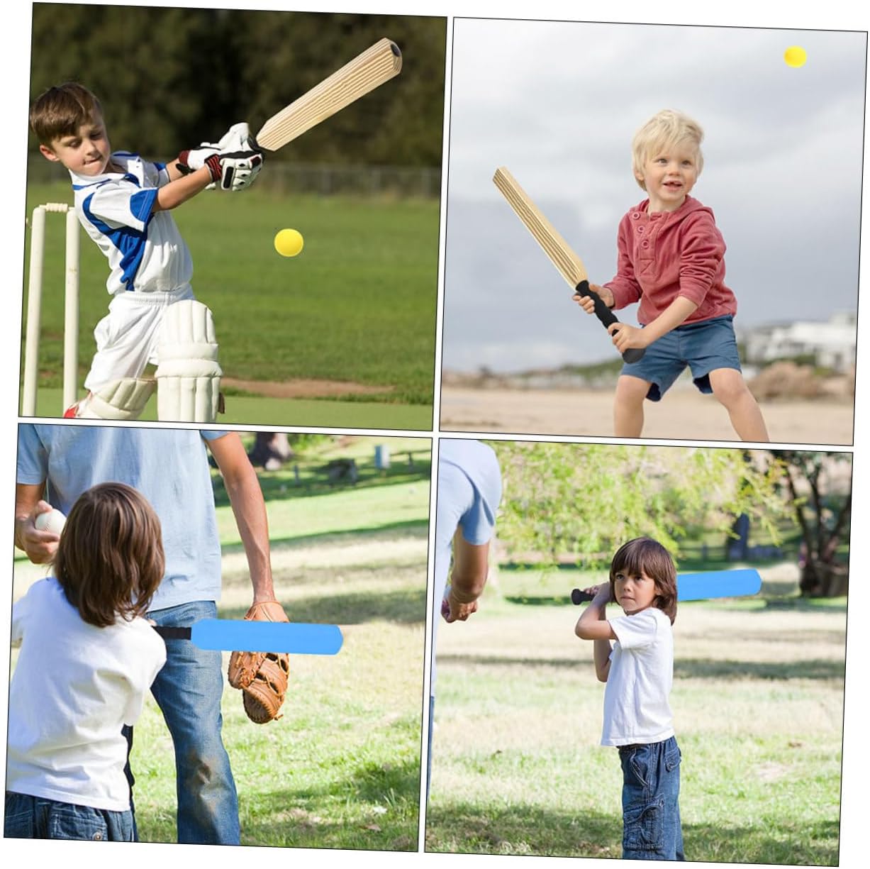 POPETPOP 1set Boy Girl Training Kit Lightweight Handheld Stick Bat for Outdoor Sports Includes Safe and Versatile Bat for Backyard Play and Fitness