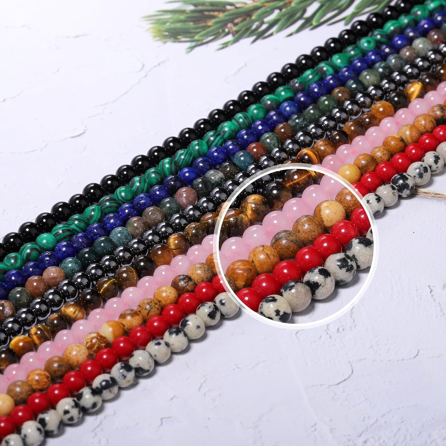 Songxi 120pcs 3mm Rose Quartz Natural Round Stone Beads for Jewelry Making, Smooth Loose Small Gemstone Beads for Bracelets Necklace, Chakra Stones with Energy Power - Image 4