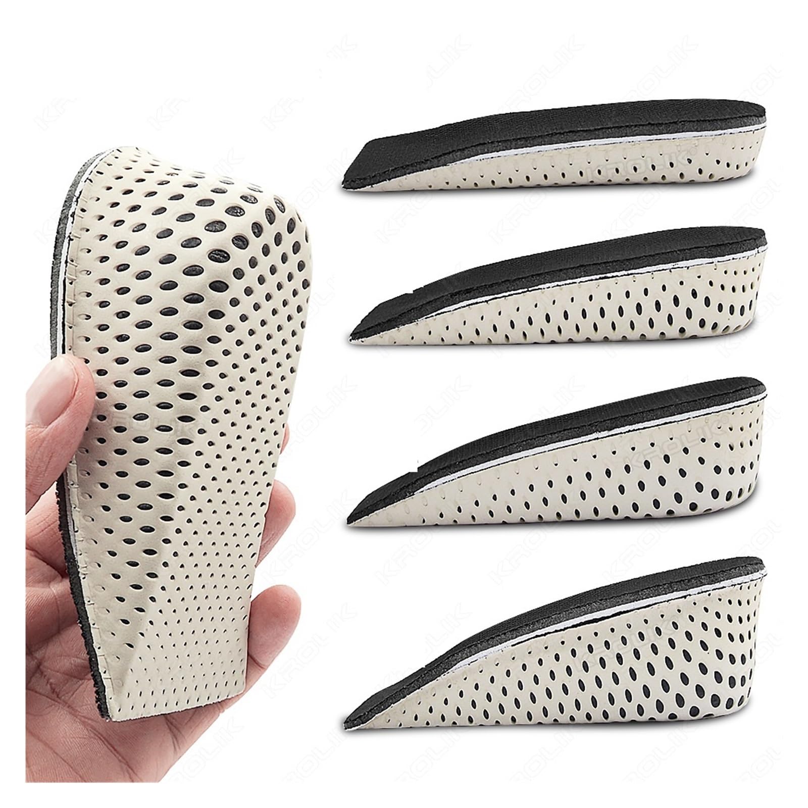 Semelle rehaussante de 5cm avec coussin sport intégré pour un confort durable