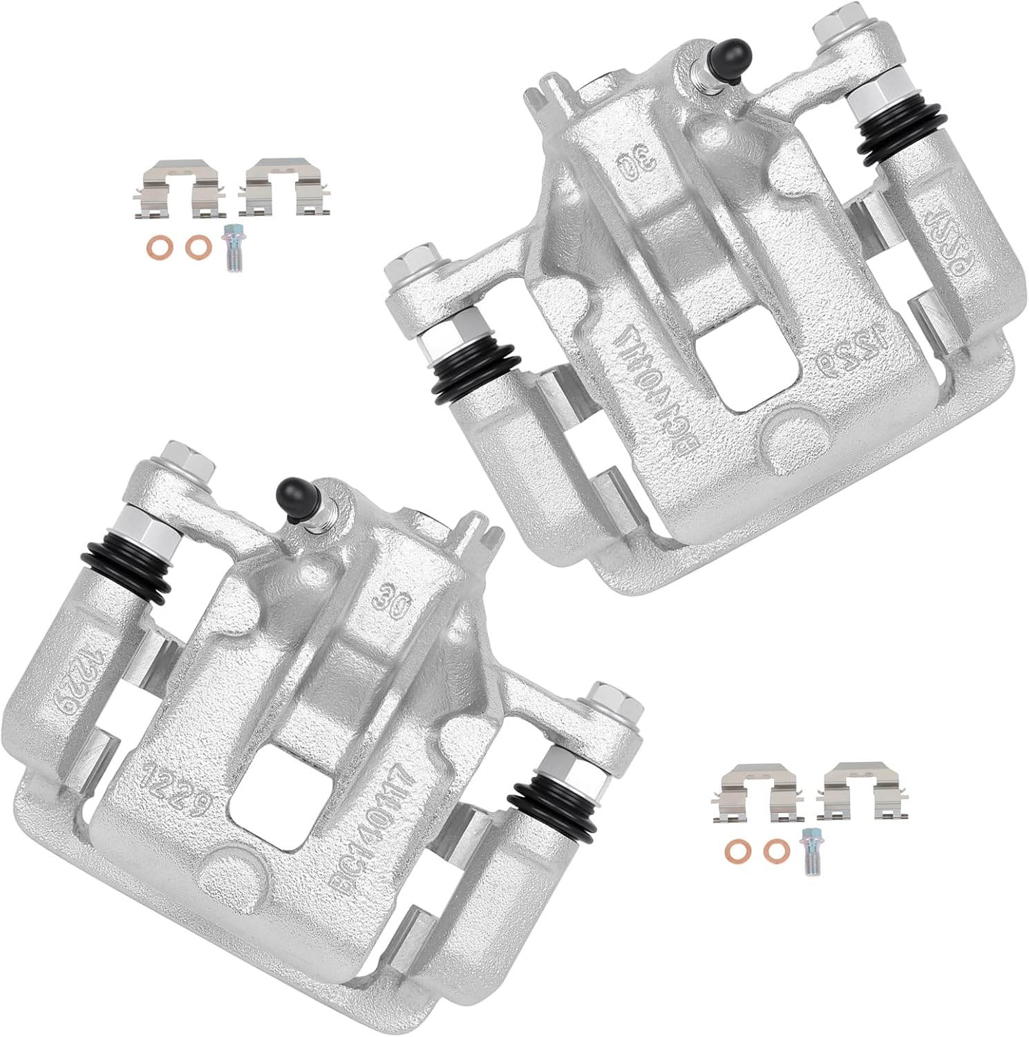 cciyu 19B6283 19B6282 Rear Left & Right Brake Calipers With Bracket For Kia For Soul 2010-2013