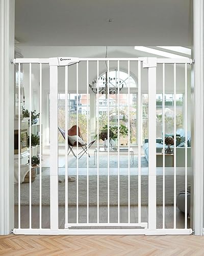 Miniatura 31 de Puerta extra alta para bebés de 36 pulgadas para puertas de escaleras, se adapta a aberturas de 29.5 a 48.8 pulgadas de ancho, puerta extra ancha