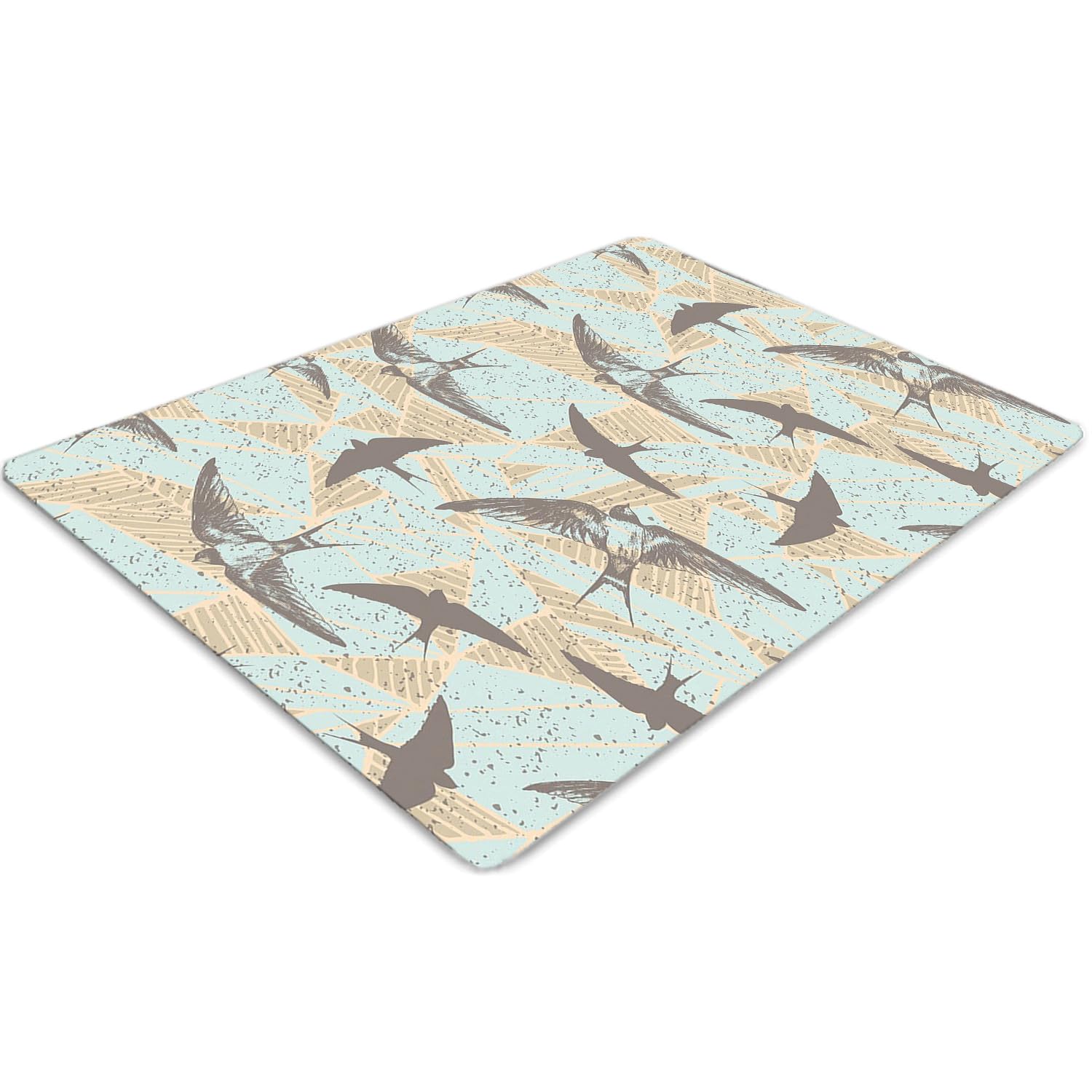 Tapis de chaise rectangulaire PVC 140x100 cm protège-sol imperméable et antidérapant de bureau