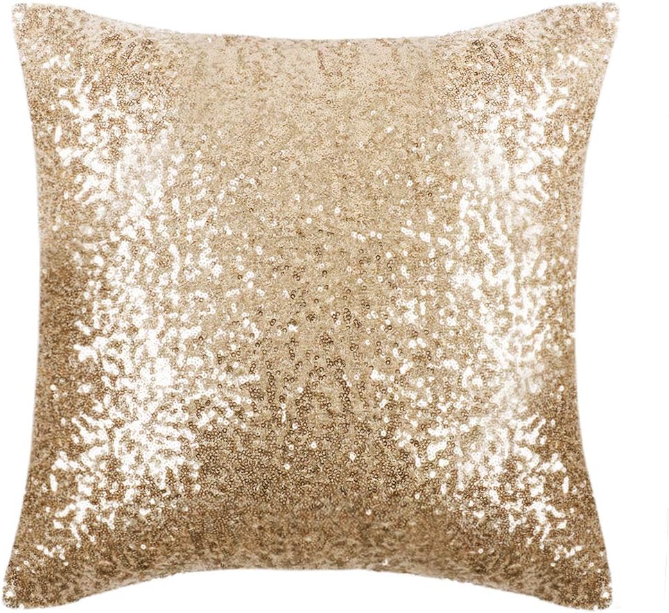 glitter throw pillows
