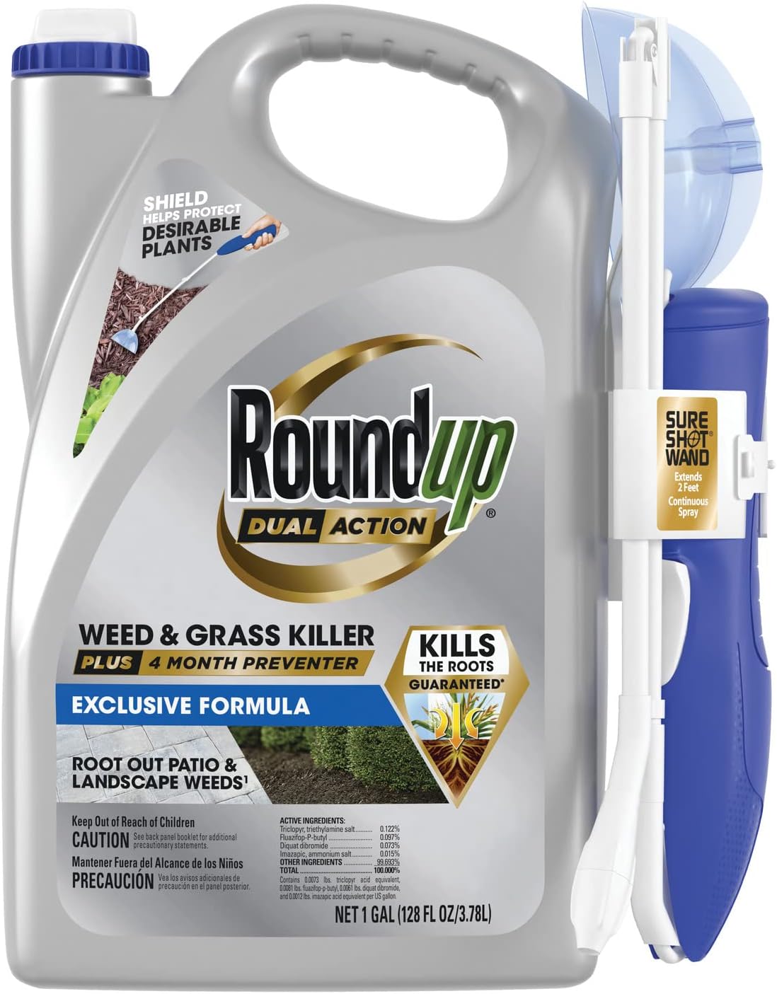 Roundup Dual Action Weed & Grass Killer Plus 4 Month Preventer