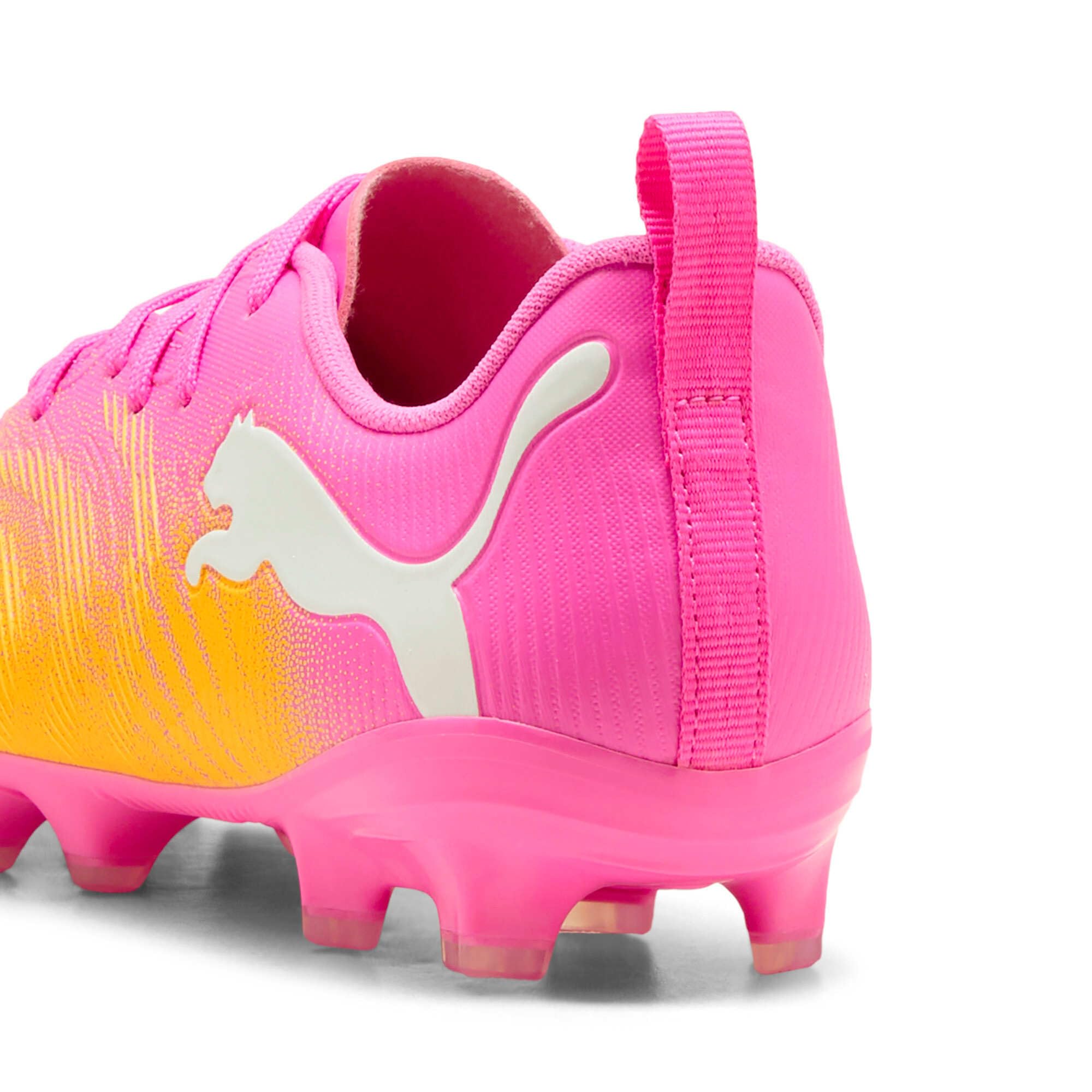 PUMA Future 9 Play FG/AG JR Scarpe da Calcio, Poison Pink-Sun Stream-Bright Aqua White, 3.5 UK, Poison Pink Sun Stream Bright Aqua PUMA White, 36 EU