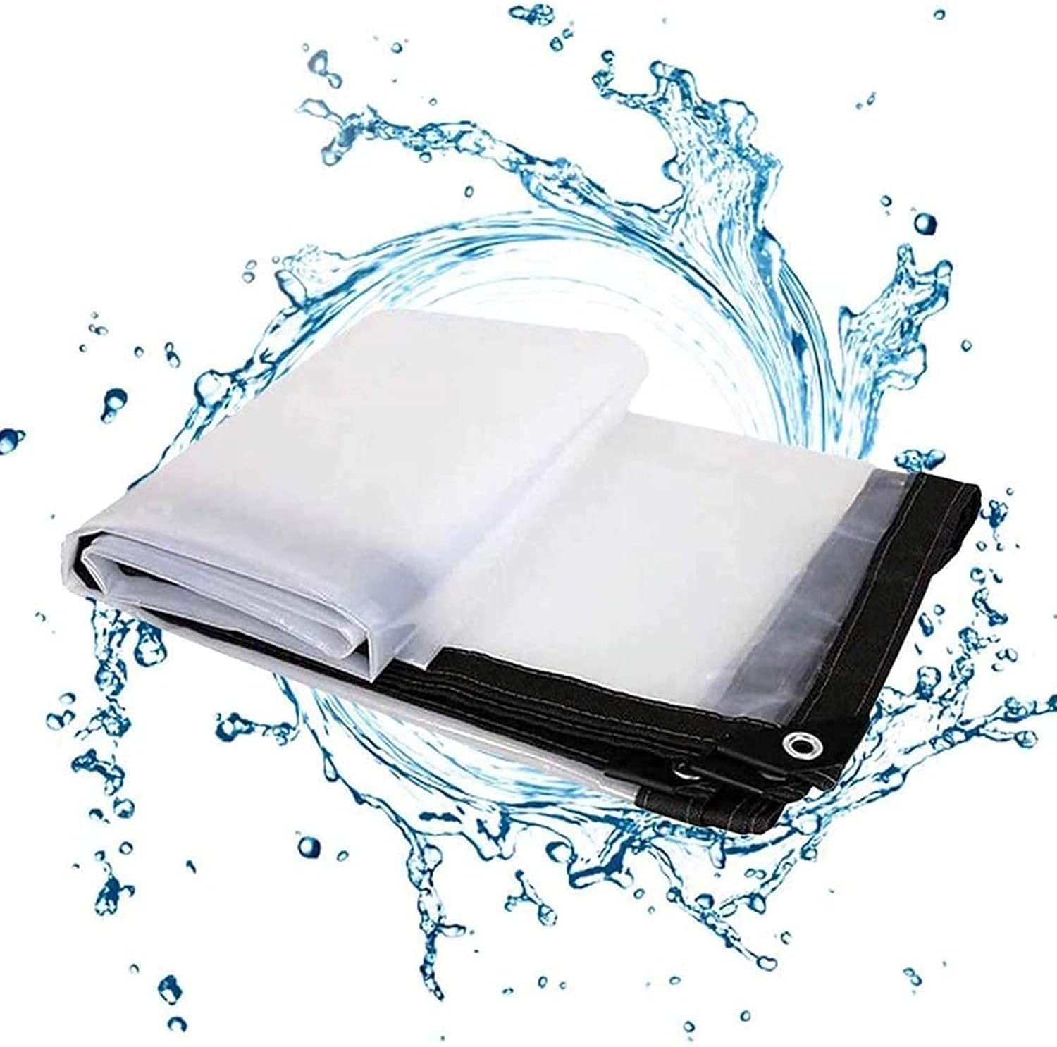 Telone Trasparente In PVC Con Porta A Cerniera, Impermeabile, Per Gazebo, Pergolato, Campeggio, 0,35mm - 3