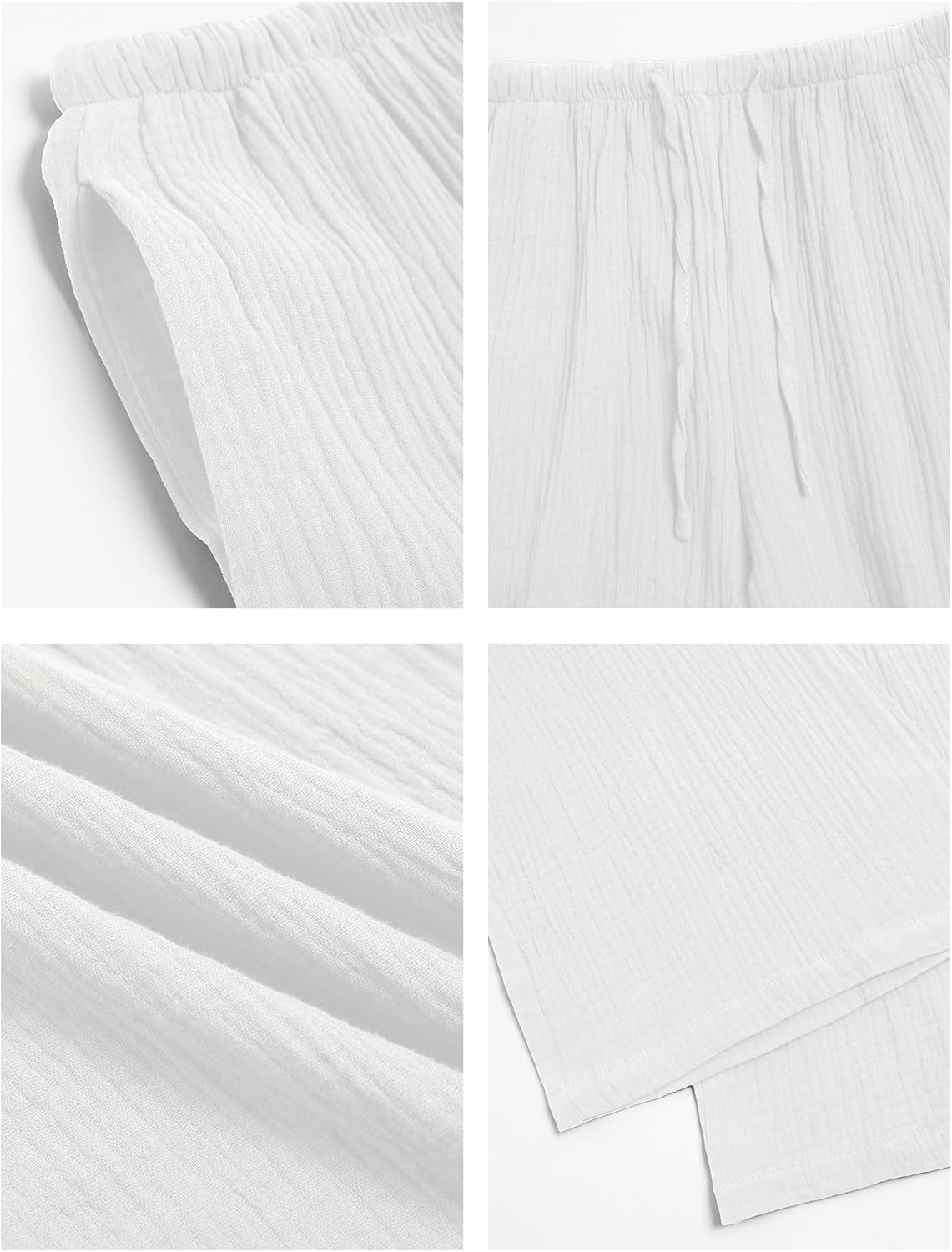 ZAFUL Drawstring Elastic Low Waist Flowy Palazzo Pants for Women with Pockets Casual Loose Pant Spring Summer Outfits - Image 7