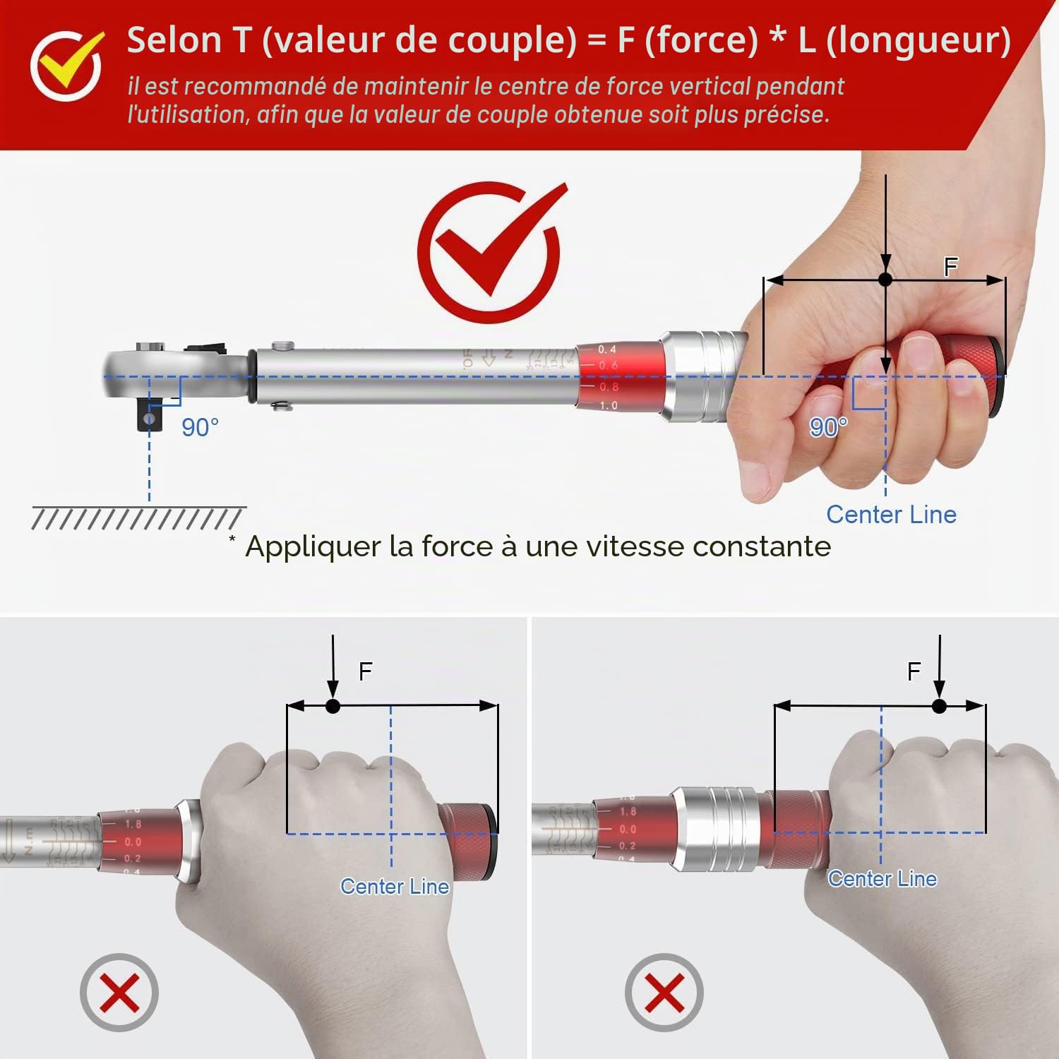 VANPO Clé Dynamométrique 1/4", Clé de Torsion 3-25 Nm, Précision ± 3% con Bouton de Libération Rapide, Tête à Cliquet Réversible, Barre d'extension, 3/8" Adaptateur pour Vélos Route y Montagne, Moto
