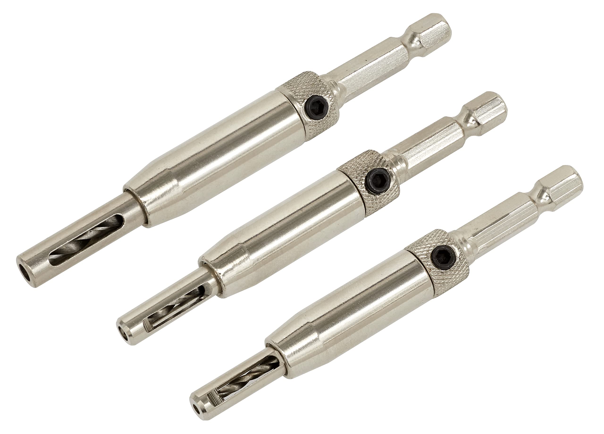 Sealey Self-Centering Chamfered Hinge Drill Set 3pc - AK3HD