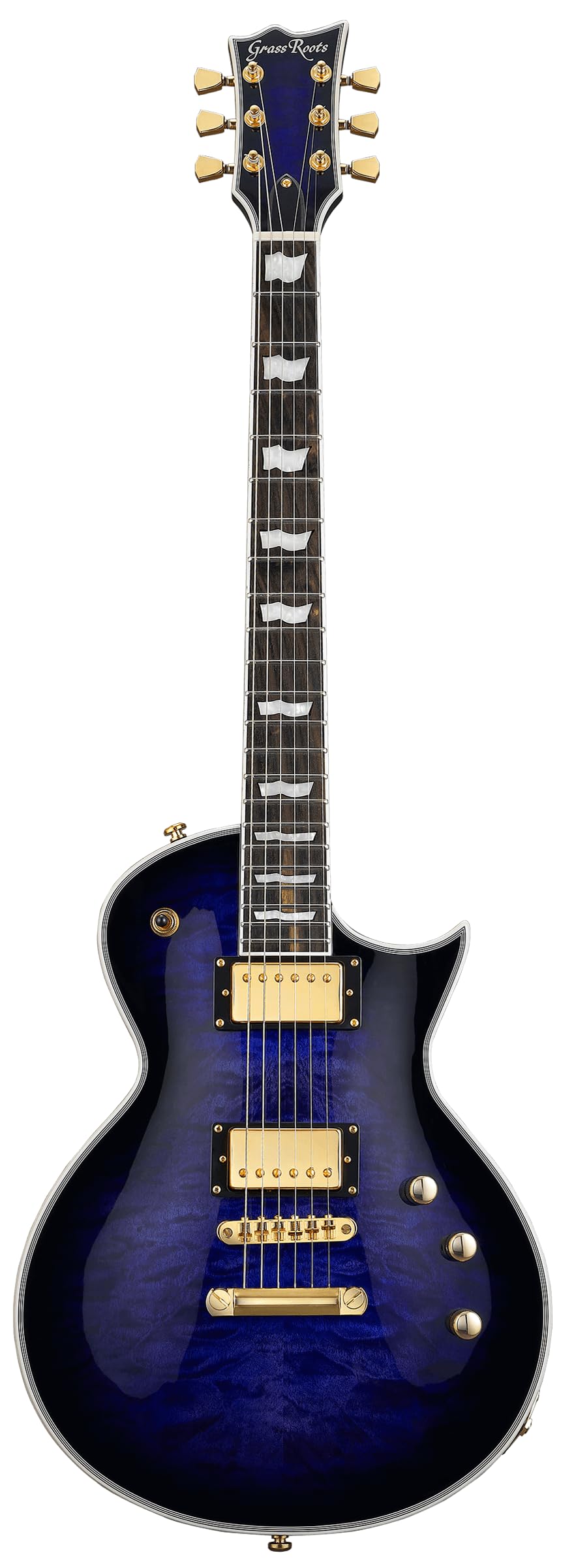 Amazon | GrassRoots G-EC CTM QM Reindeer Blue | エレキギター