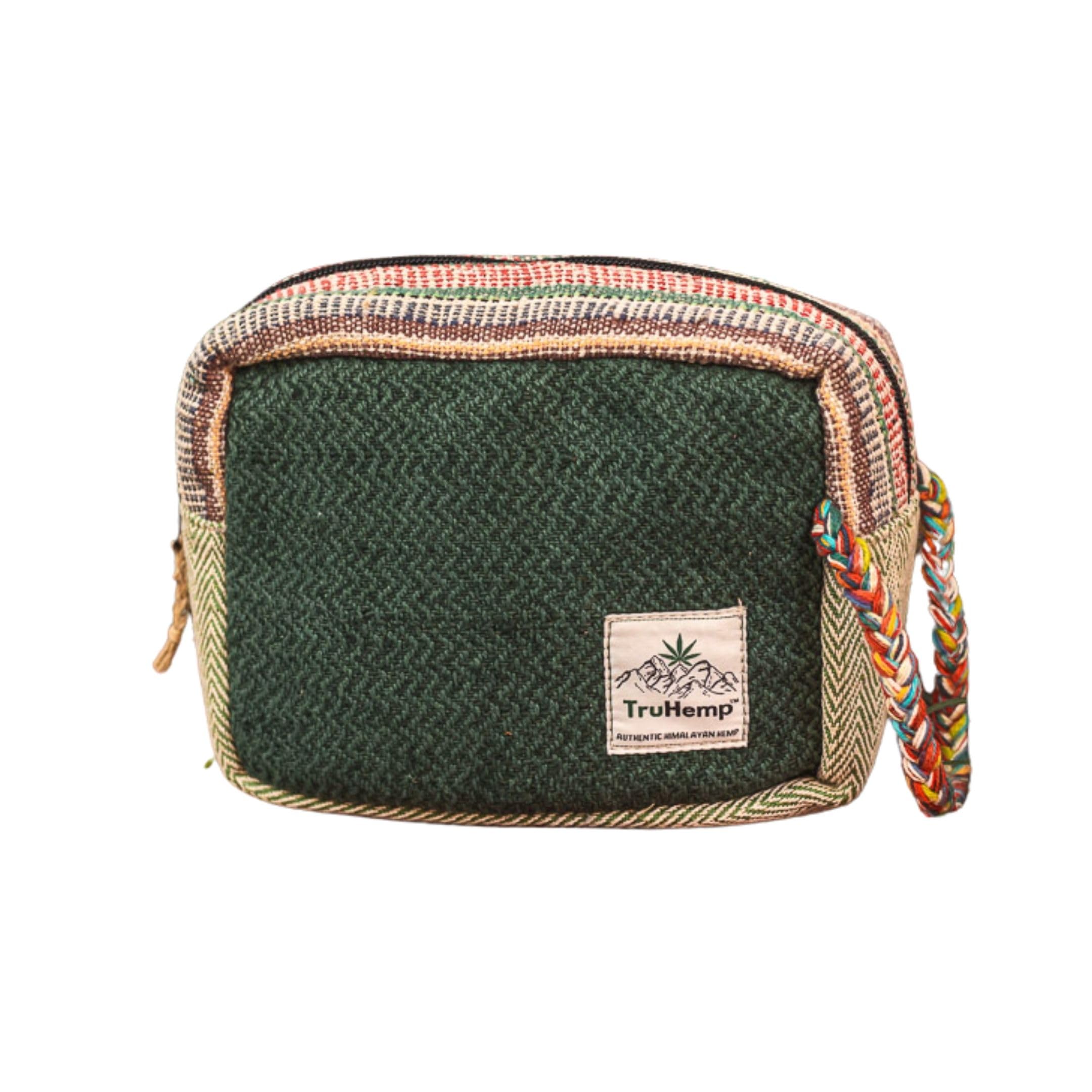 truhemp Hemp Travel Pouch with Spacious Storage & Premium Zipper Closure| Handmade Toiletry Bag with Soft Cotton Lining & Dual Zipper Compartments, Green, Hemp Travel Pouch With Spacious Storage With Premium-picture-40