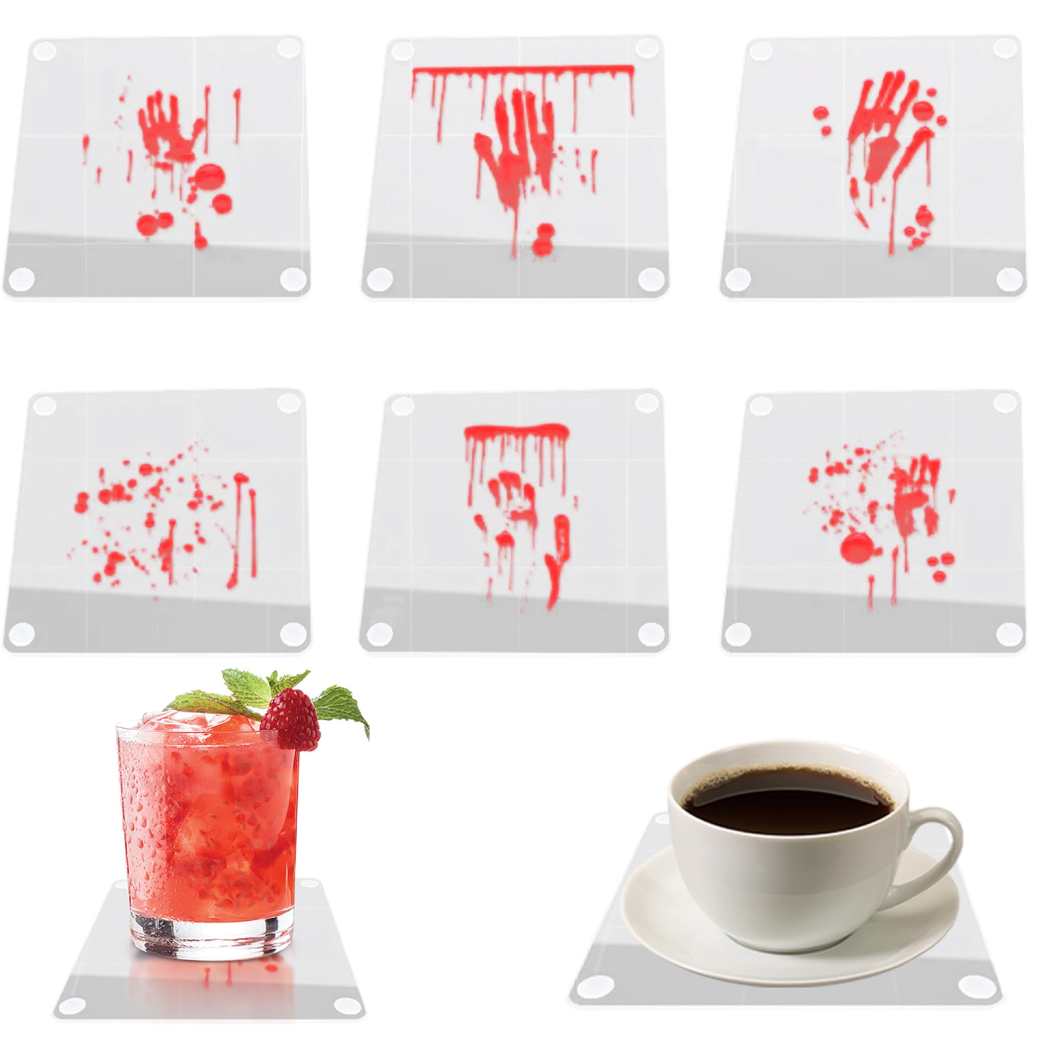 Sous-verres pour décorations de fête et cadeau amusant maison