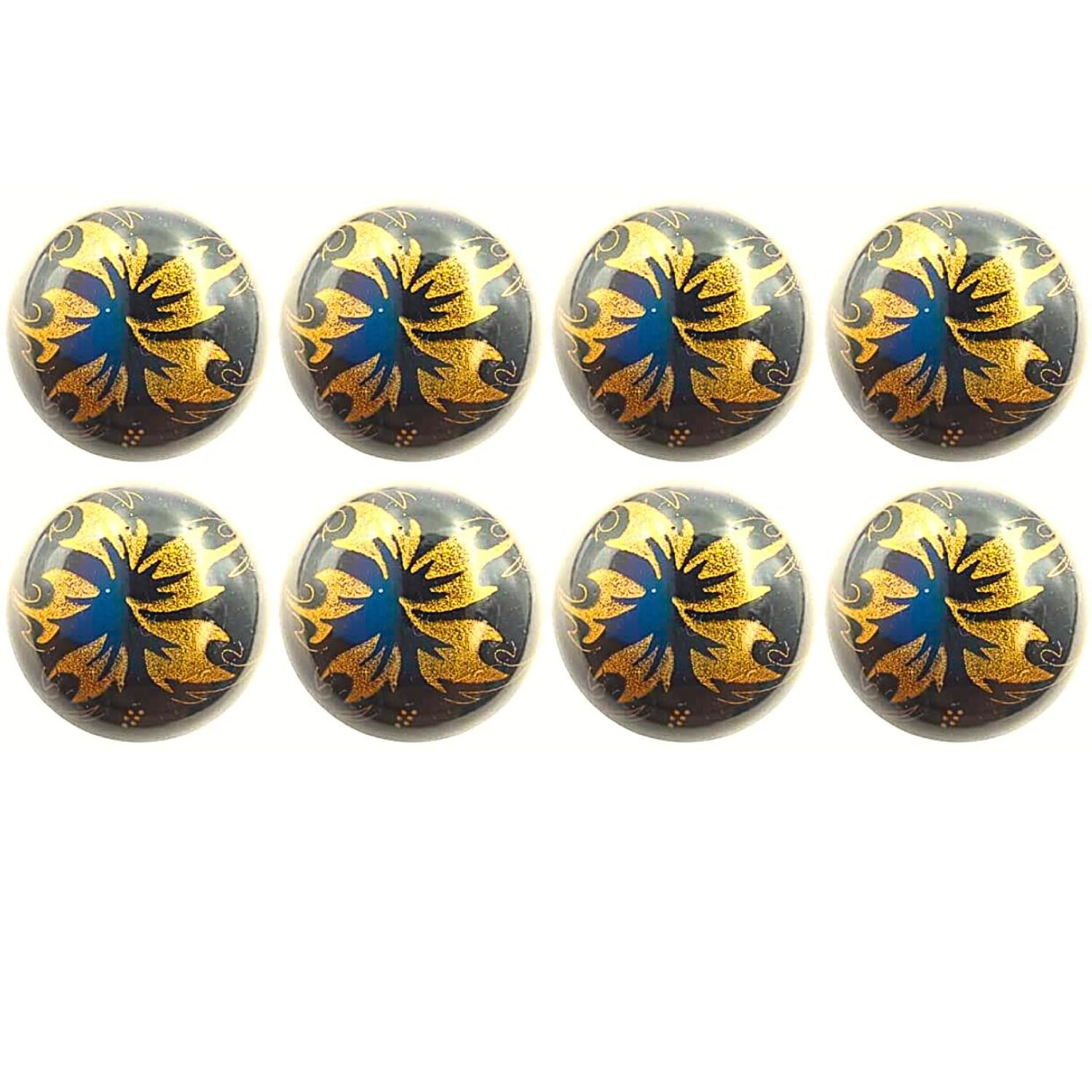 Ani Accessories Round Graceful Golden Flower Shank Button for Clothes Double Breasted Coat Blazer Suit Bandhgala Sherwani and Indian Dresses Sports Coat (Pack of 8)-picture-45