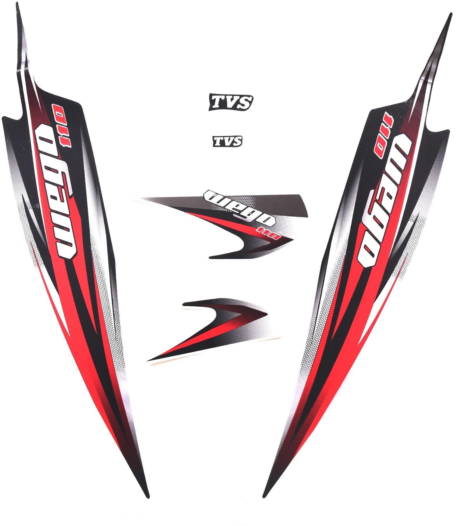 Sticker & Decal for Scooter (Red, Multicolor) (Tvs Wego 110 Scooty Sticker)  : Amazon.in: Car & Motorbike