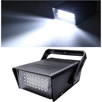 Strobe Disco Light 32 LED Strobe Light Disco Flash Light Party LED Strobe Portable Flash Light for Parties Birthday Wedding Show Club Pub [Energy Class D]