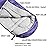 Atarashi Wide Sleeping Bags for Adults, Womens Sleeping Bags for Camping, Hiking and Outdoors, 3-4 Seasons Warm Cold Weather, Lightweight, Portable, Purple Large Size with Compression Sack, 40\'\'X87\'\'